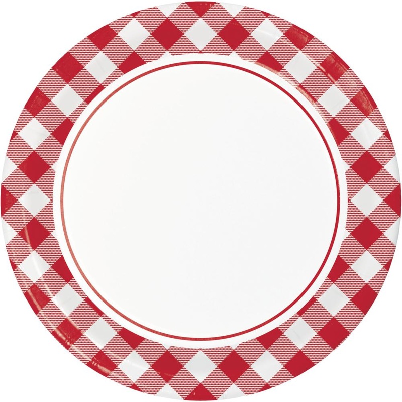 Classic Gingham Dinner Plate (8/Pkg)