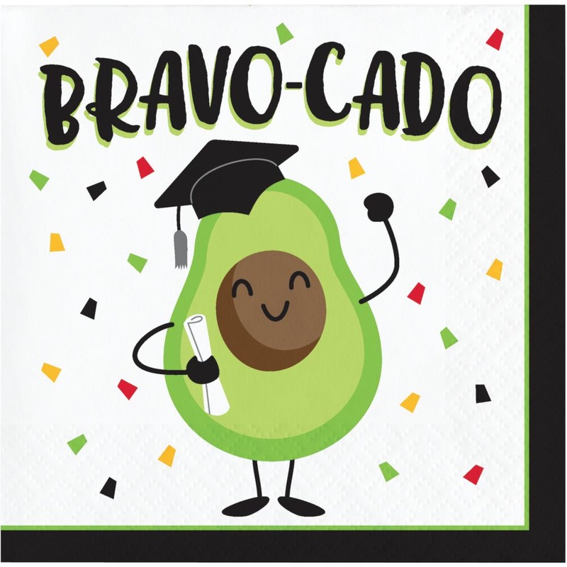 Graduation Fun Bravocado Beverage Napkin (16/Pkg)