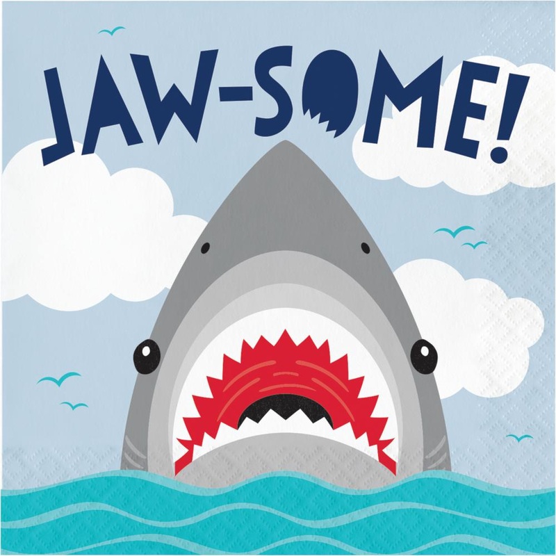 Shark Party Luncheon Napkin (16/Pkg)