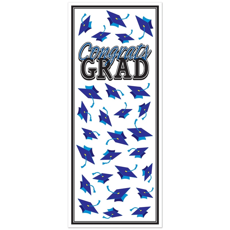 12 Pack Beistle Blue Congrats Grad Door Cover