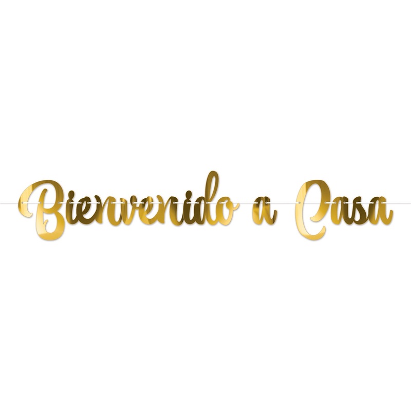12 Pack Beistle Foil Bienvenido a Casa Streamer