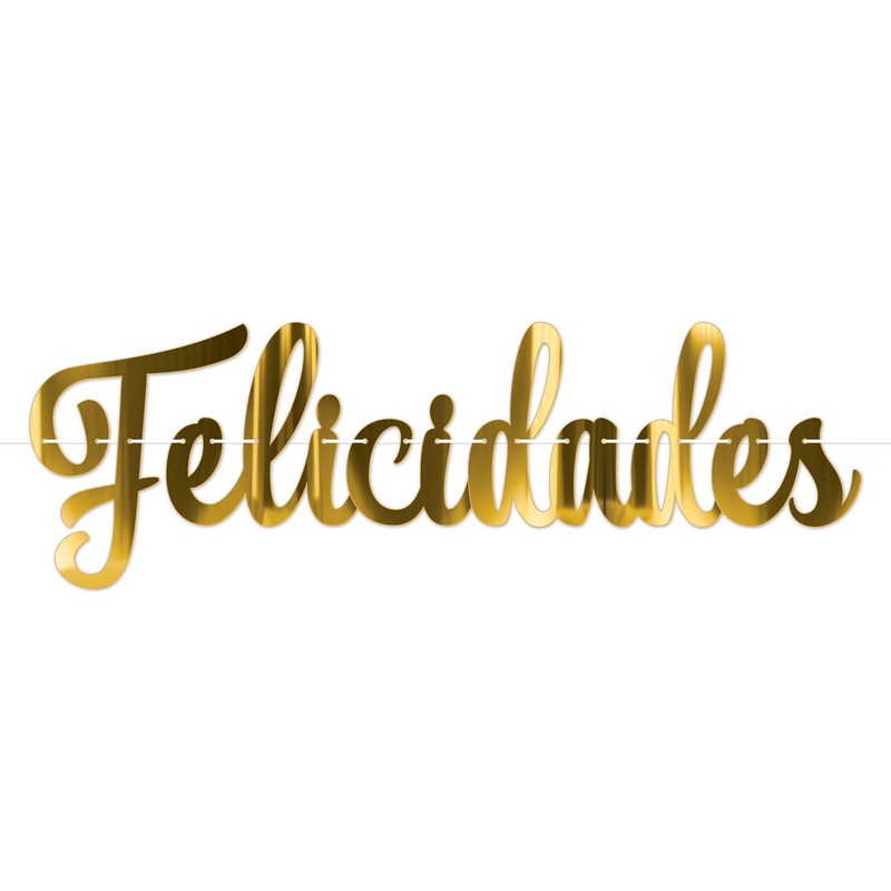 12 Pack Beistle Foil Felicidades Streamer