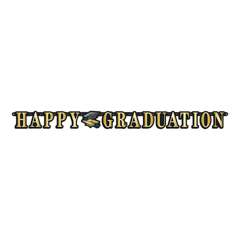 12 Pack Beistle Happy Graduation Party Streamer