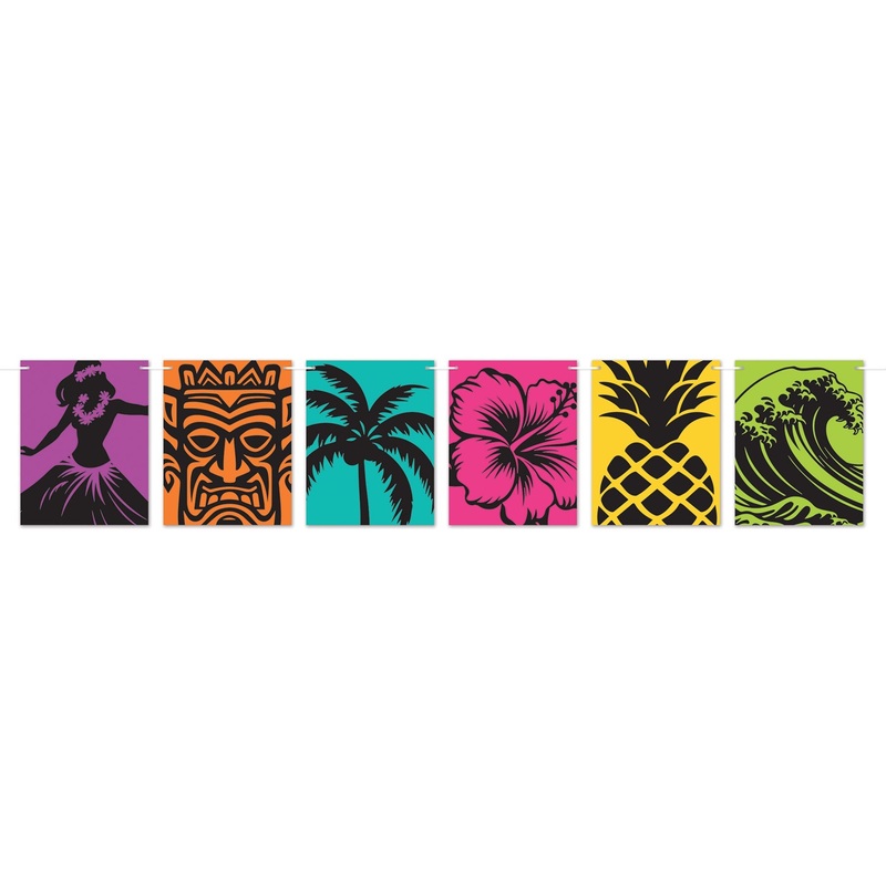 12 Pack Beistle Luau Silhouette Streamer
