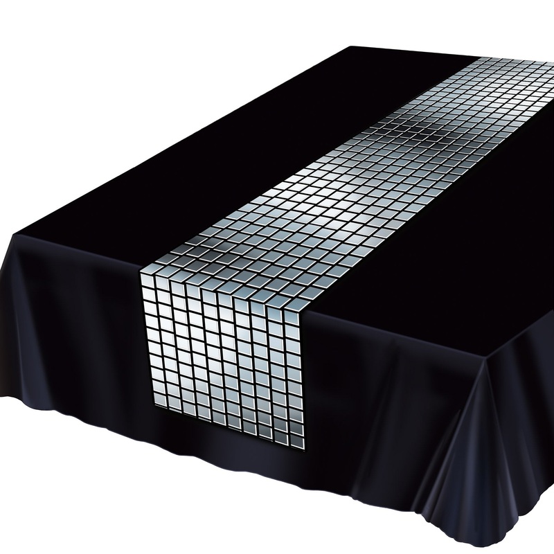 12 Pack Beistle Metallic Disco Ball Table Runner