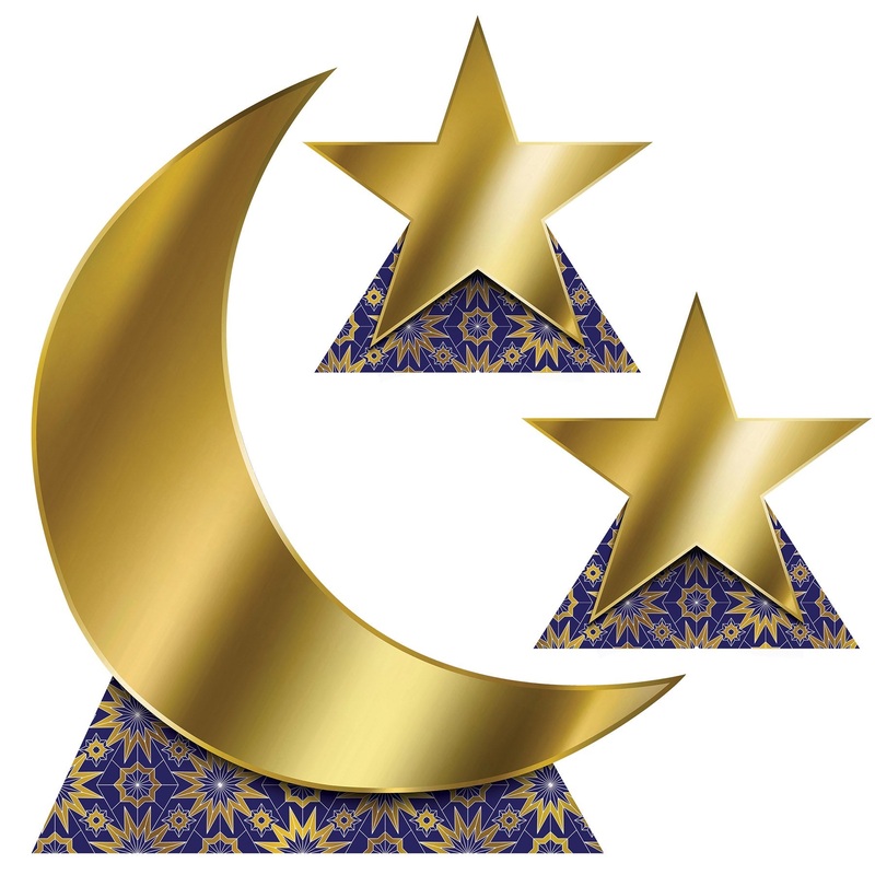 12 Pack Beistle Ramadan Moon/Stars Stand-Ups