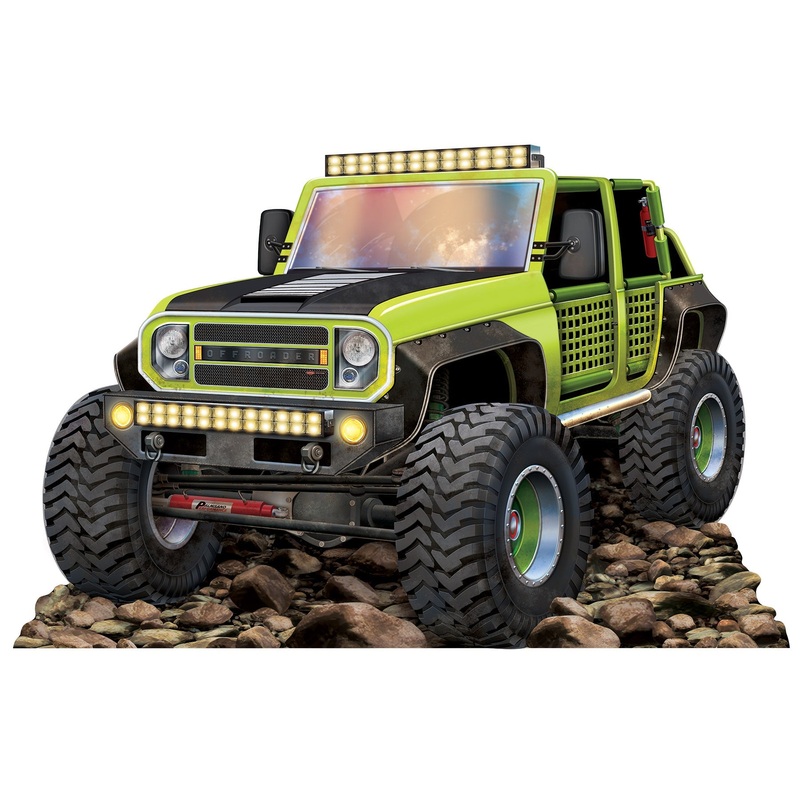 4 Pack Beistle Green Off-Road Truck Stand-Up