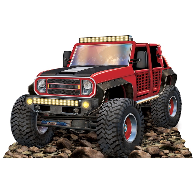 4 Pack Beistle Red Off-Road Truck Stand-Up
