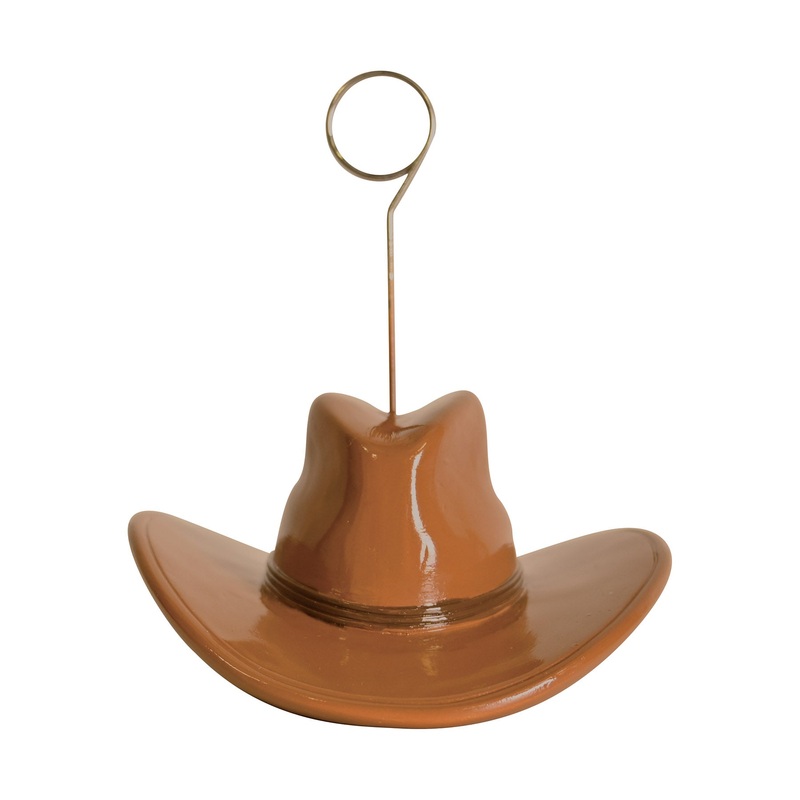 6 Pack Beistle Cowboy Hat Photo/Balloon Holder