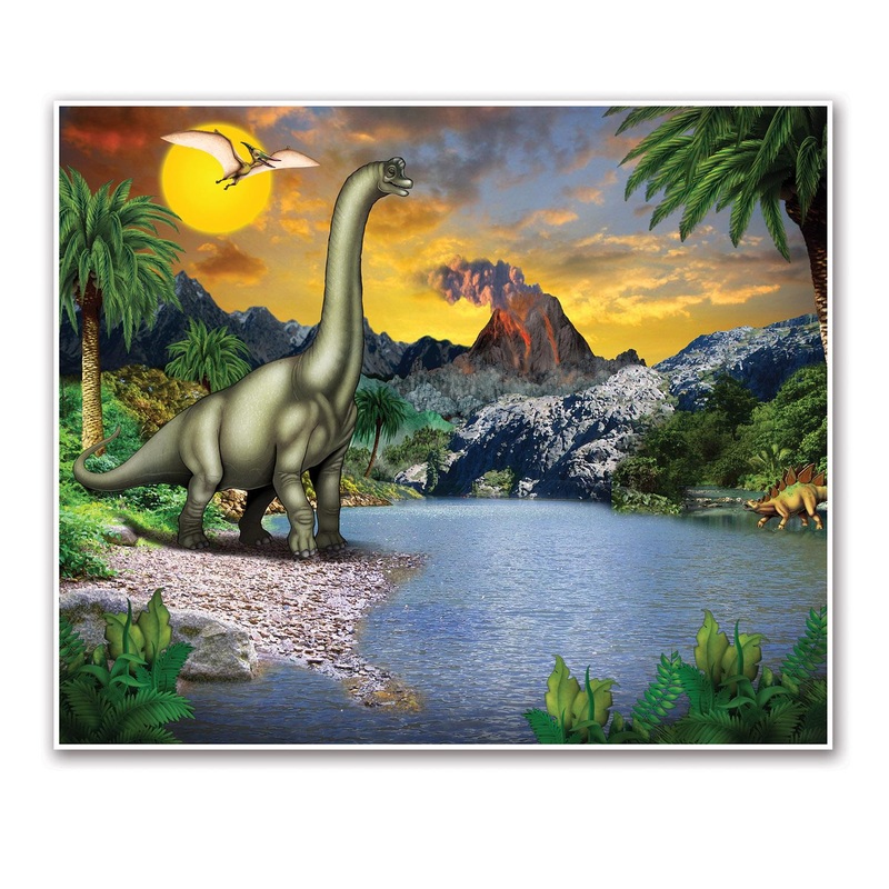6 Pack Beistle Dinosaur Party Insta-Mural Decoration
