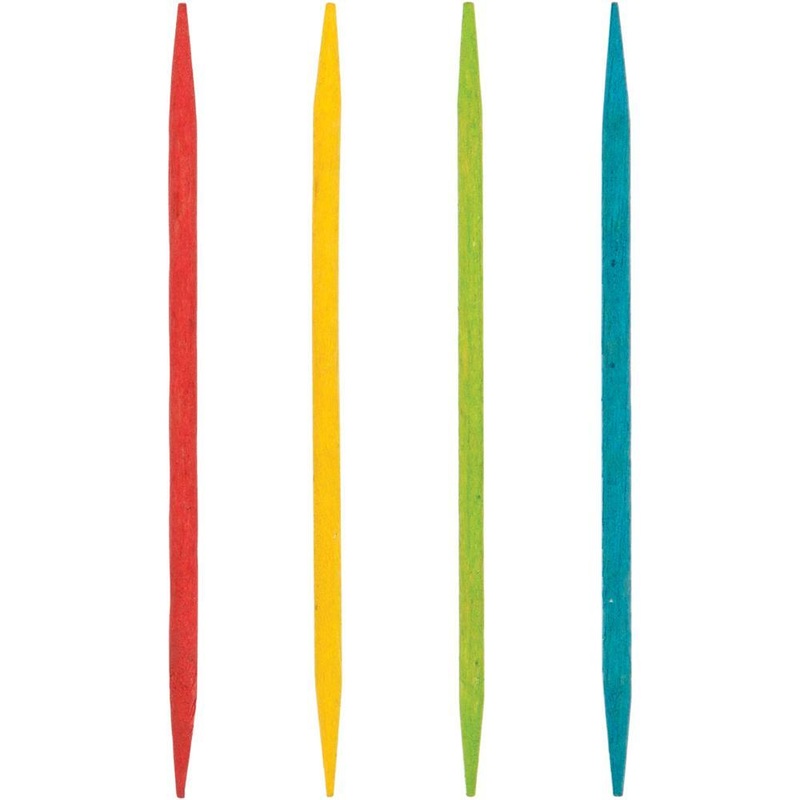 Assorted Color Wooden Toothpicks (200/Pkg)