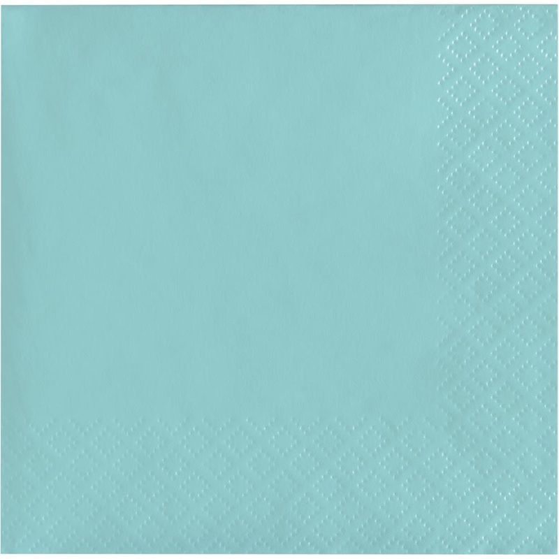 Spa Blue 40Ct 2Ply Beverage Napkin (40/Pkg)