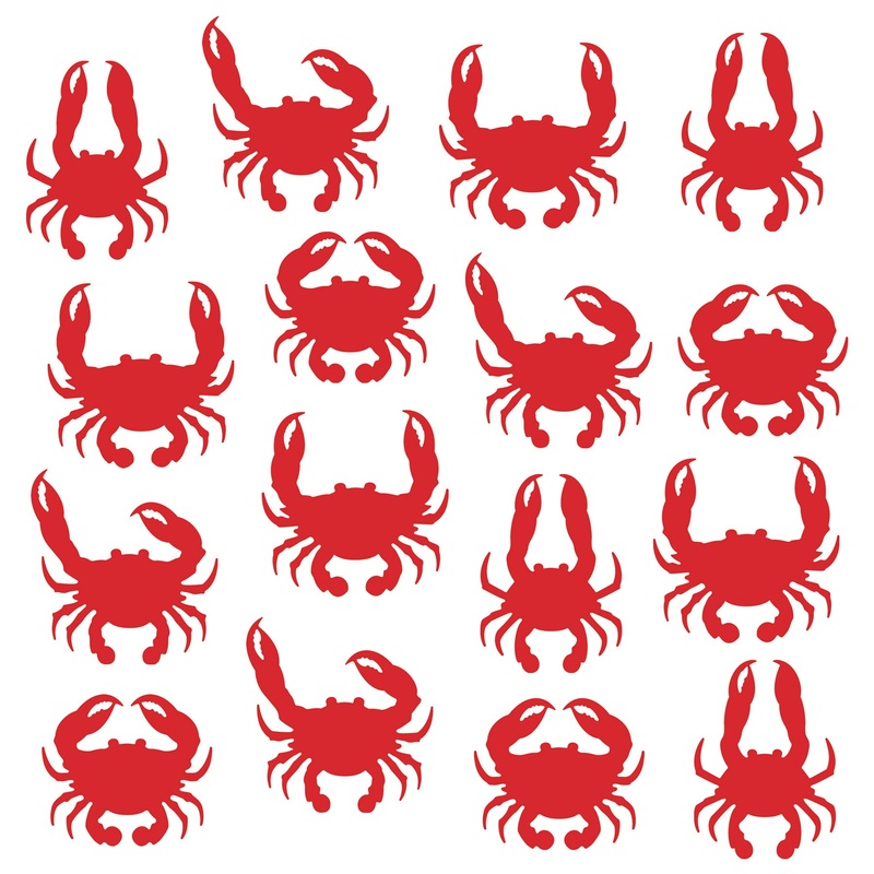 192 Pack Beistle Crab Cutout Decorations