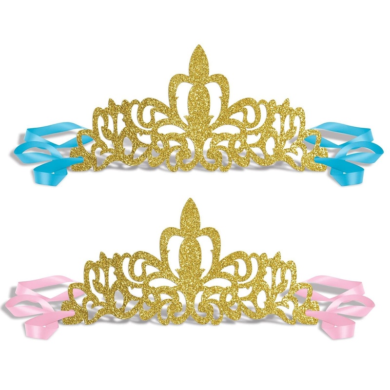72 Pack Beistle Glittered Princess Tiaras