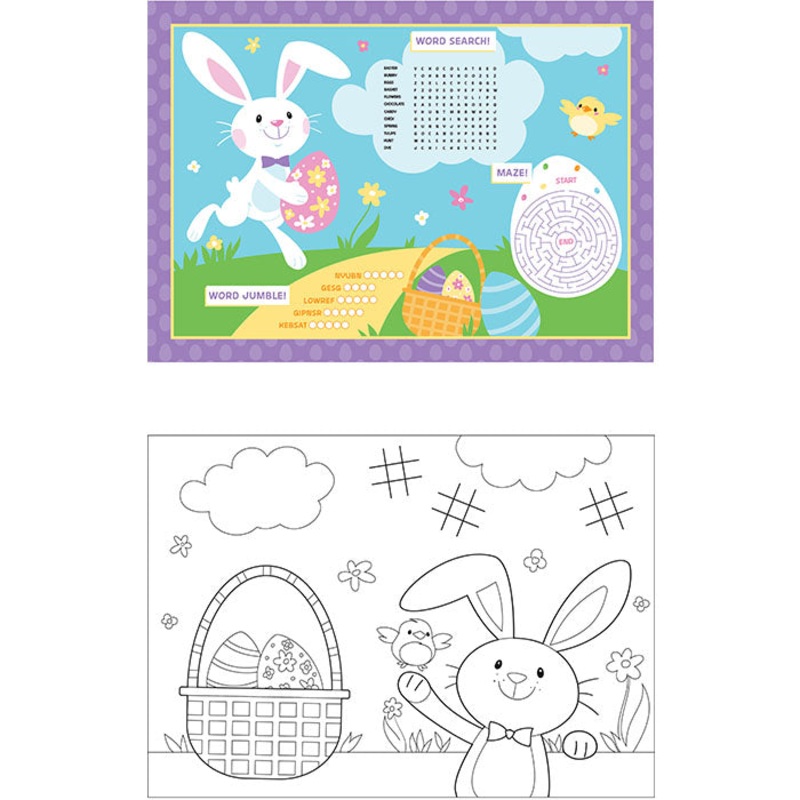 Easter Activity Placemats (8/Pkg)