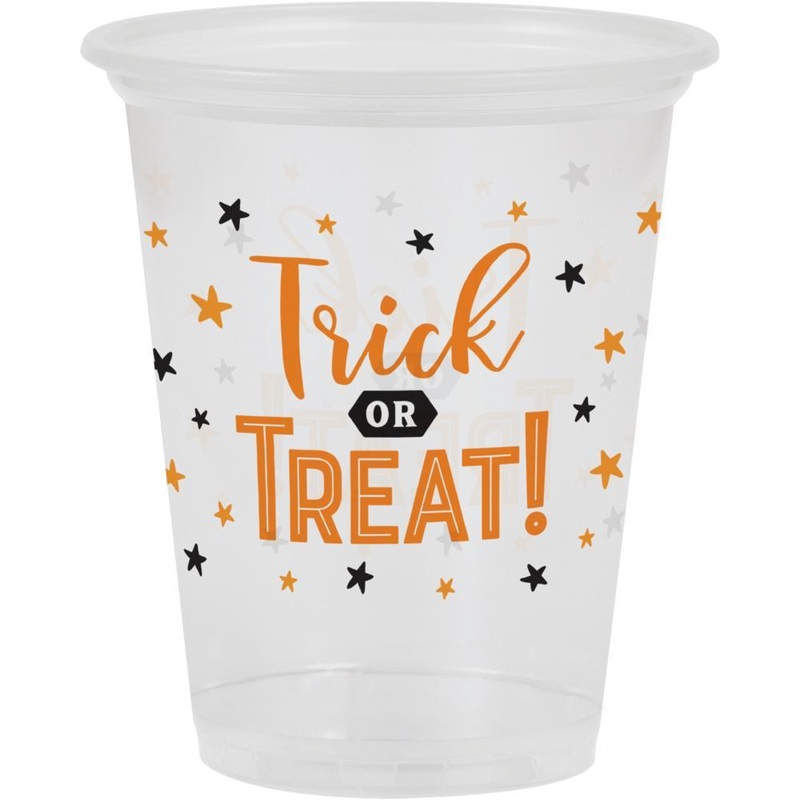 Halloween 16Oz Clear Plastic Cup (8/Pkg)