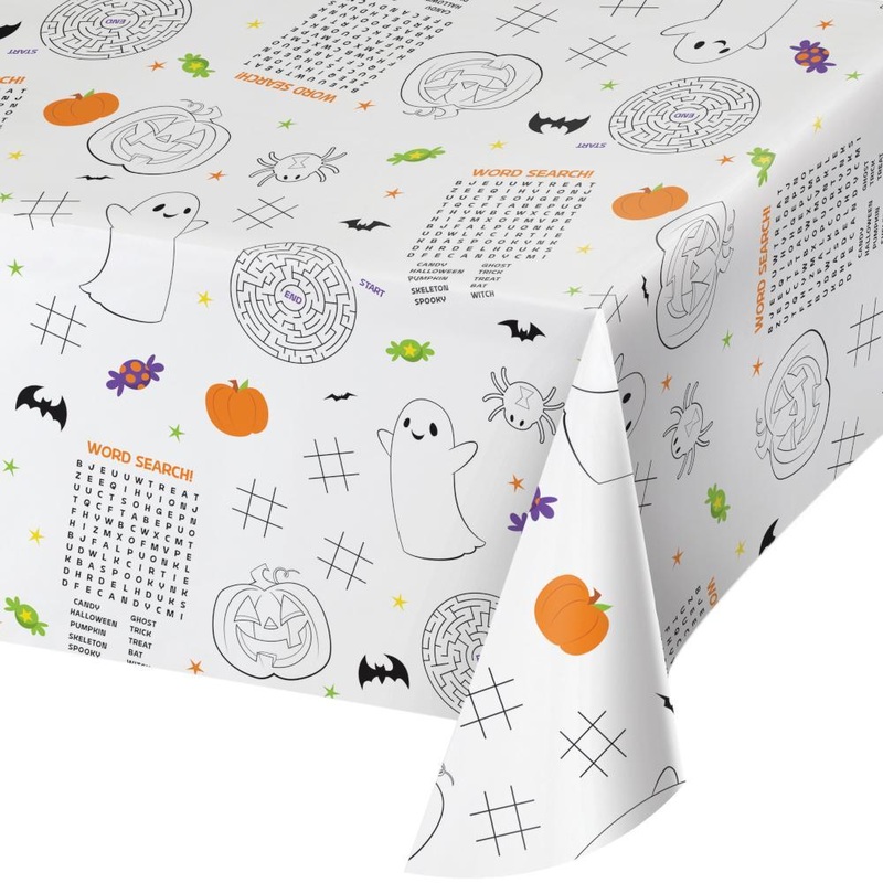 Halloween Activity Paper Tablecover