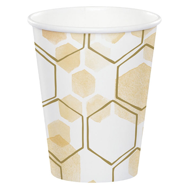 Honeycomb Hot/Cold Cup 9Oz (8/Pkg)