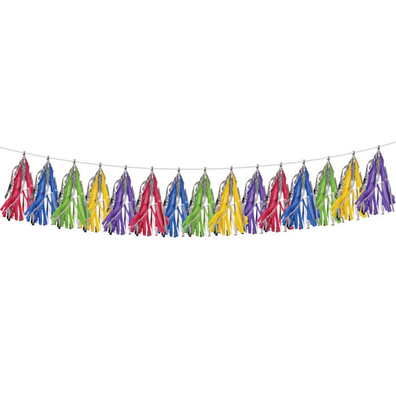 Primary Colors Tassel Garland