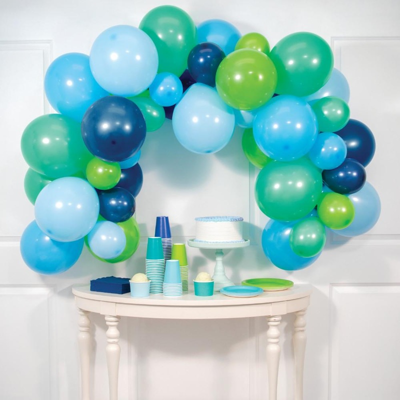 Blue & Green Six Foot Balloon Arch Kit