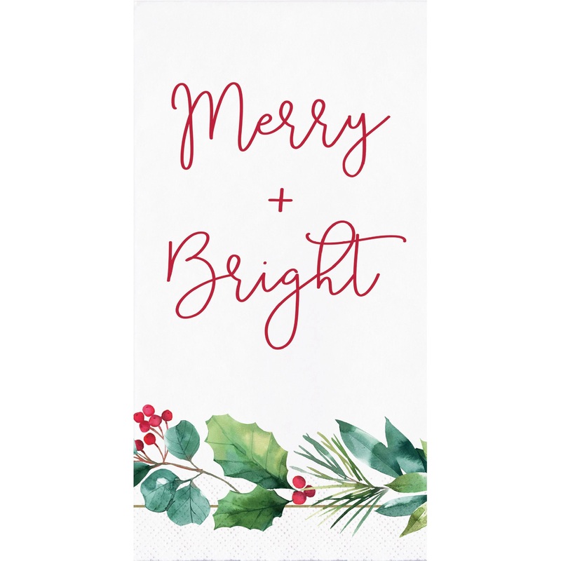 Chic Holiday 3Ply Paper Guest Towel (16/Pkg)