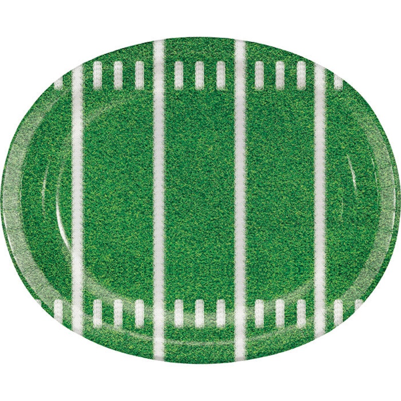 Game Time Oval Platters, 10" X 12" (8/Pkg)
