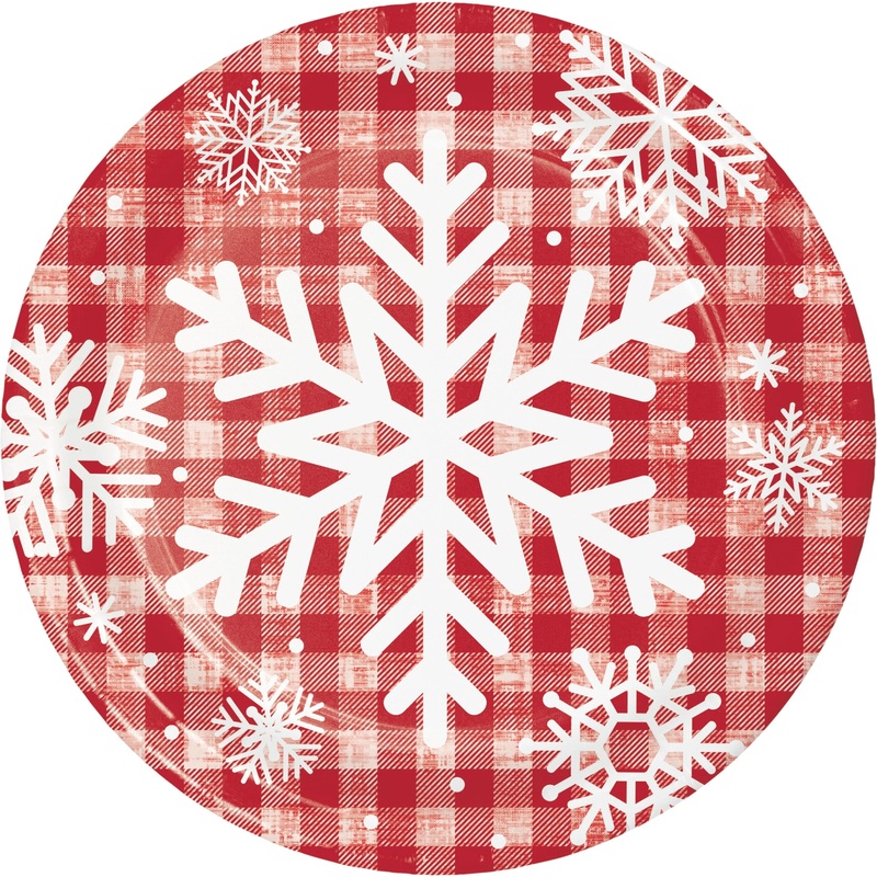 Let It Snow Dinner Plate (8/Pkg)