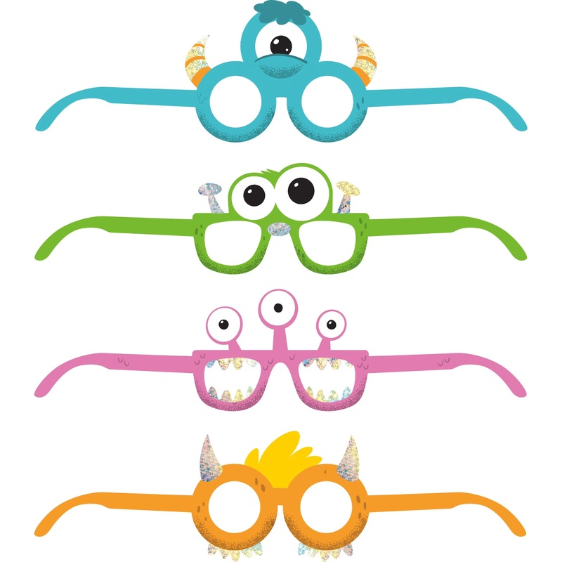 Monsters Paper Glasses (4/Pkg)