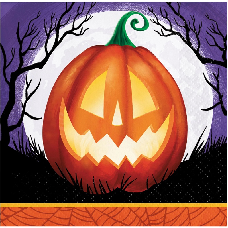 Pumpkin Night Beverage 2Ply Napkin (16/Pkg)