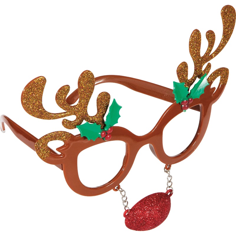 Reindeer Christmas Glasses Favor