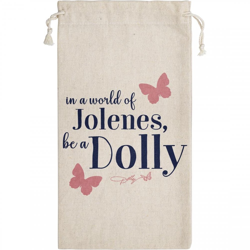 Dolly Parton Canvas "Be A Dolly" Canvas Wine Gift Bag