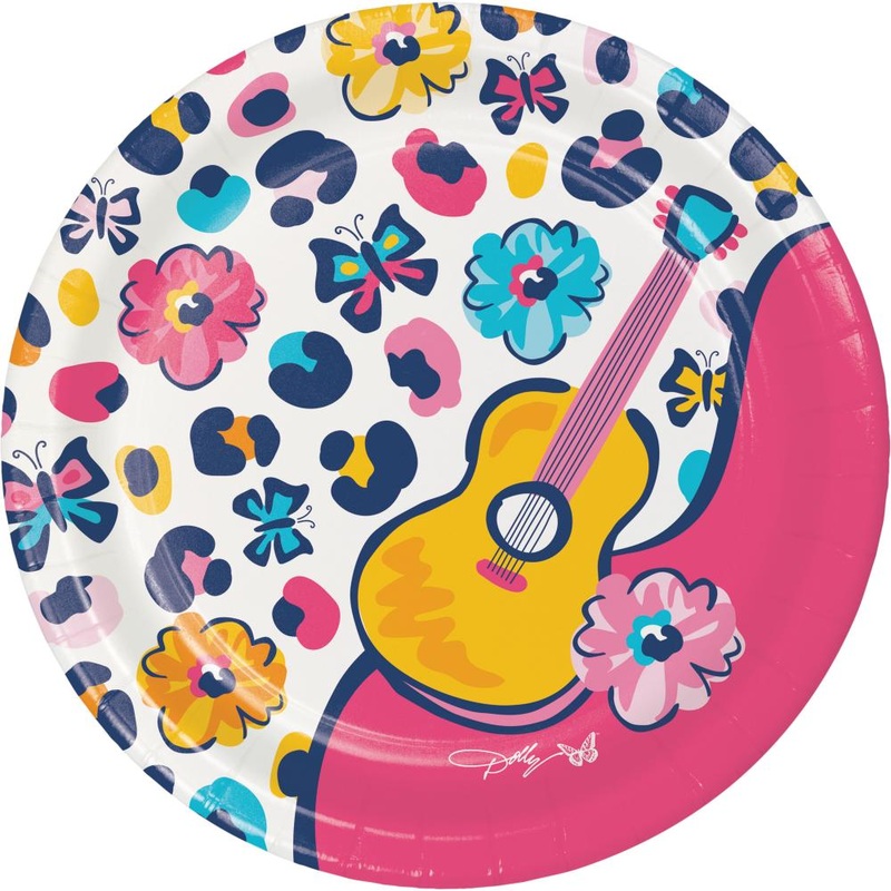 Dolly Parton There'll Always Be Music 10" Paper Banquet Plates (8/Pkg)