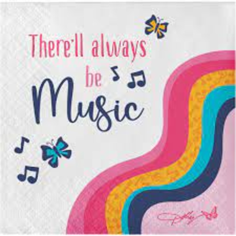 Dolly Parton There'll Always Be Music 2 Ply Beverage Napkins (16/Pkg)