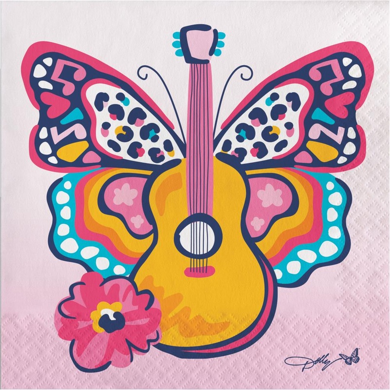 Dolly Parton There'll Always Be Music Napkins (16/Pkg)