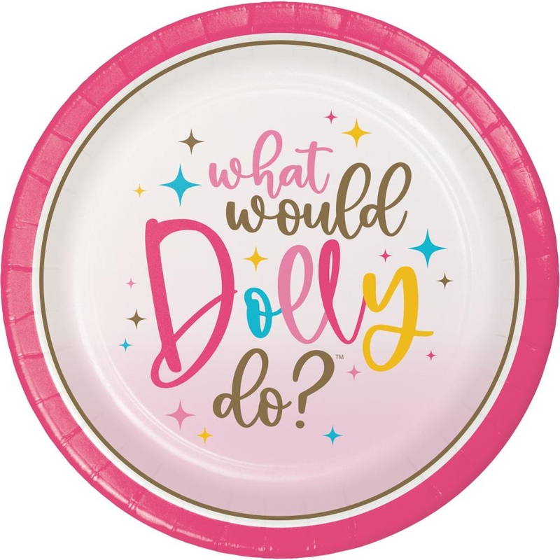 Dolly Parton What Would Dolly Do? Paper 7" Dessert Plates (8/Pkg)