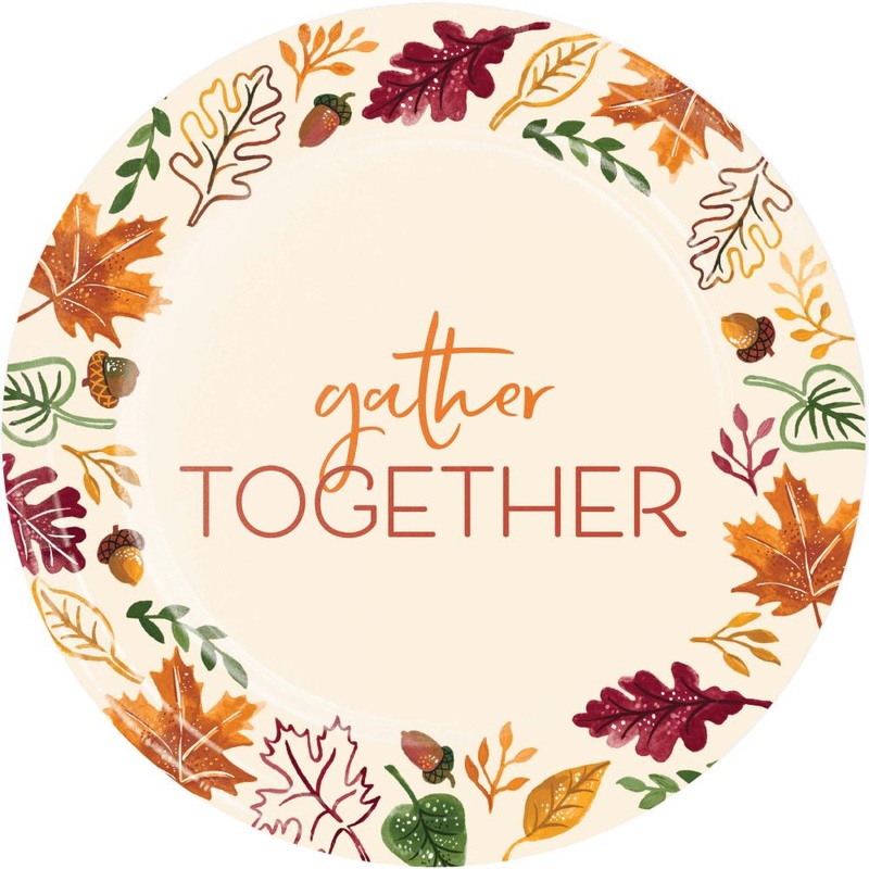 Fall Festivities Dinner Plate (8/Pkg)