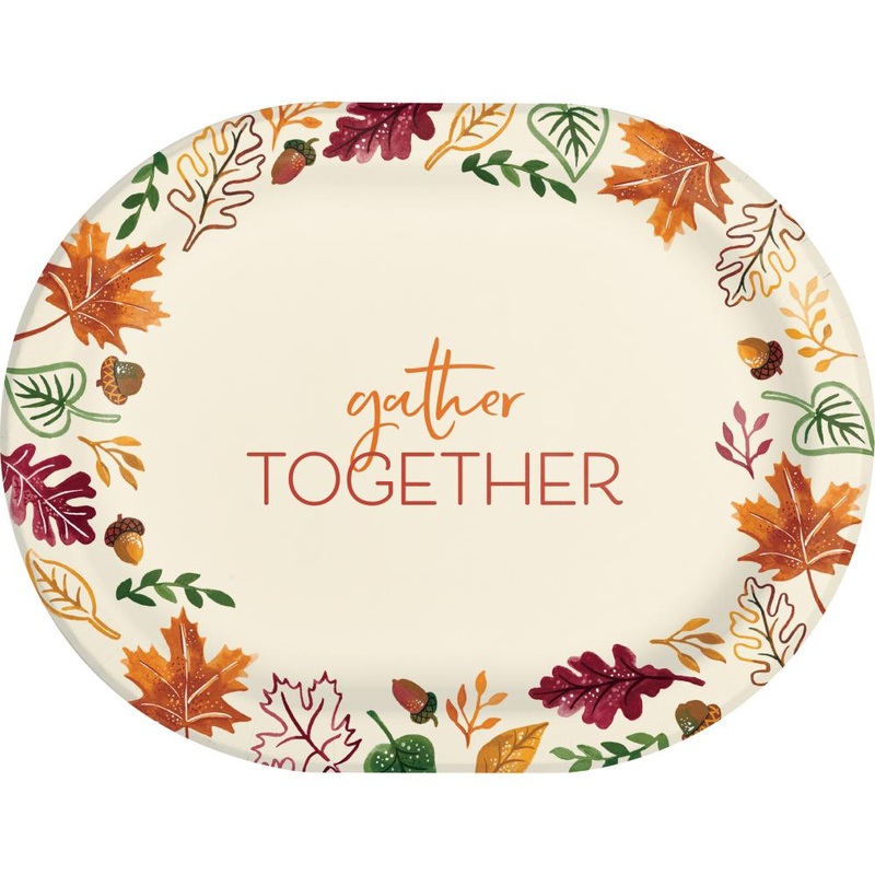 Fall Festivities Oval Platter (8/Pkg)