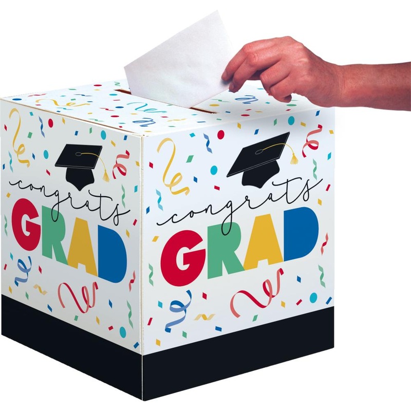 Grad Cap Toss 12" x 12" Card Box