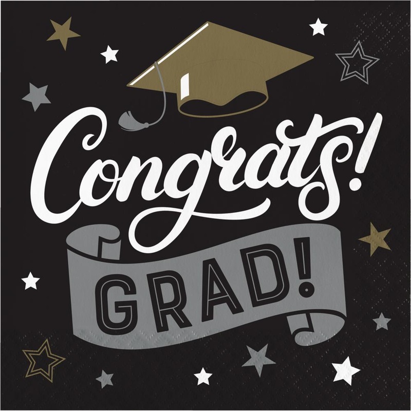 Grad Glamor 2 Ply Luncheon Napkin (16/Pkg)