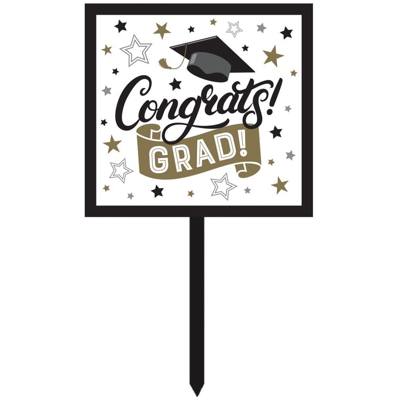 Grad Glamor Yard Sign