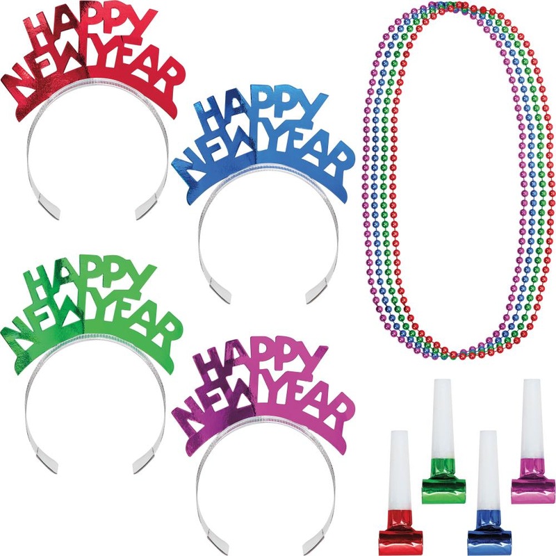New Year Wearables Kit for 4, Asstd Colors