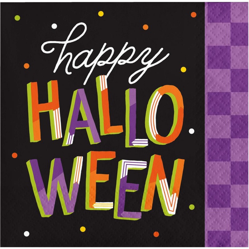 Retro Halloween Beverage Napkin (16/Pkg)