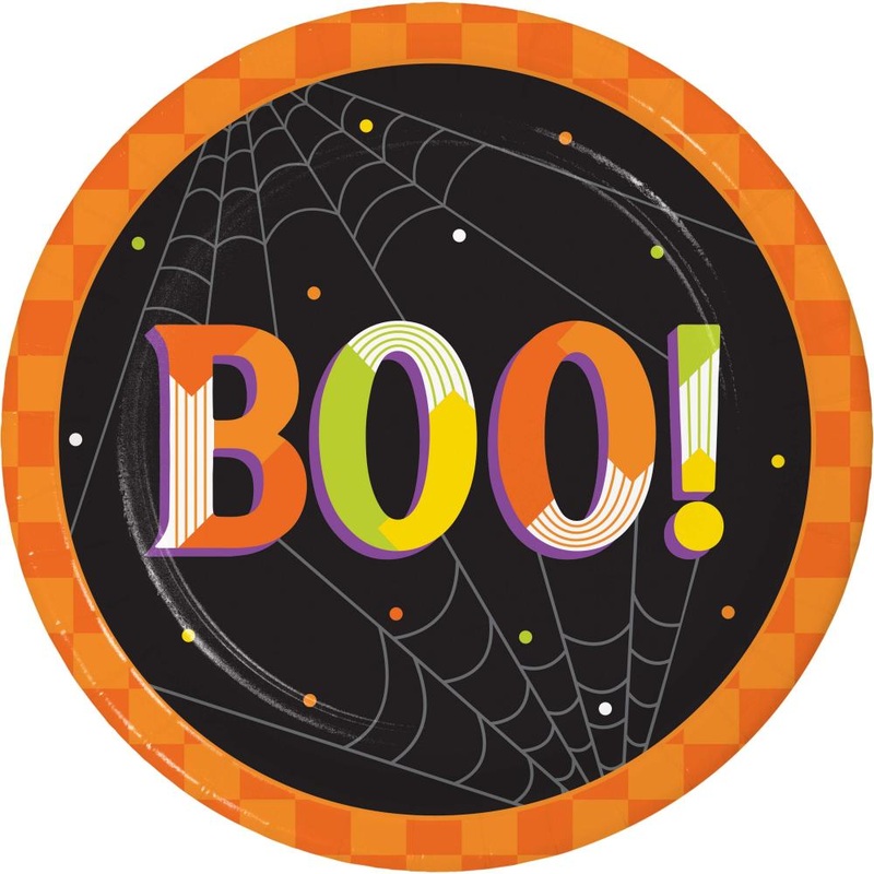 Retro Halloween Luncheon Plate (8/Pkg)