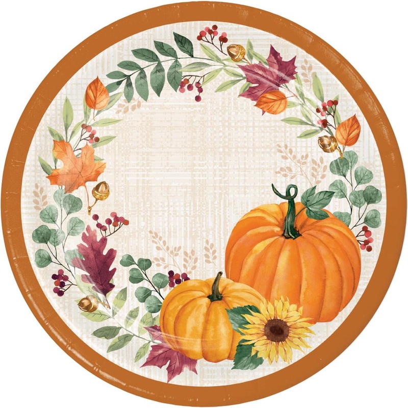 Harvest Wishes Dinner Plate (8/Pkg)