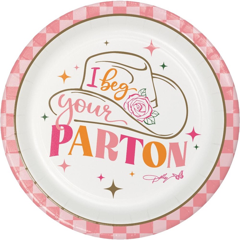 I Beg Your Parton Luncheon Plate (8/Pkg)