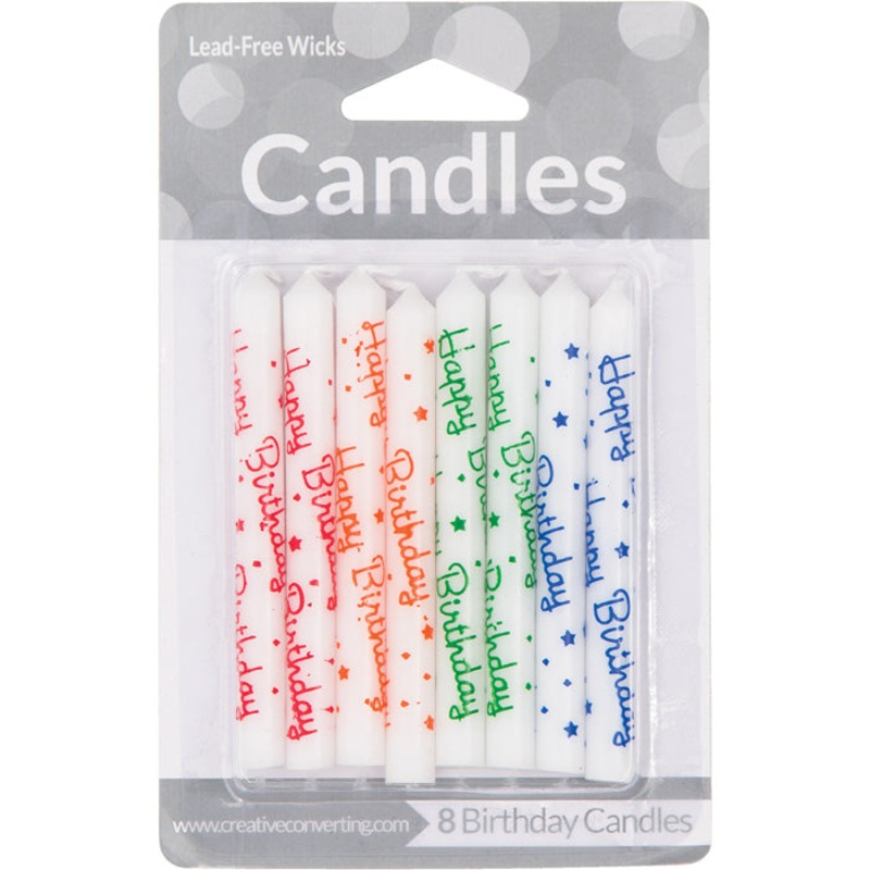 Bulk Pack of 24 Happy Birthday Candles