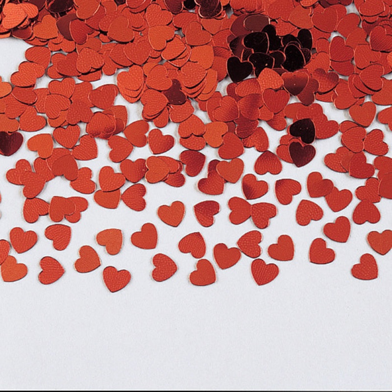 Bulk Pack of 3 Red Heart Confetti, 0.5 oz/Pack