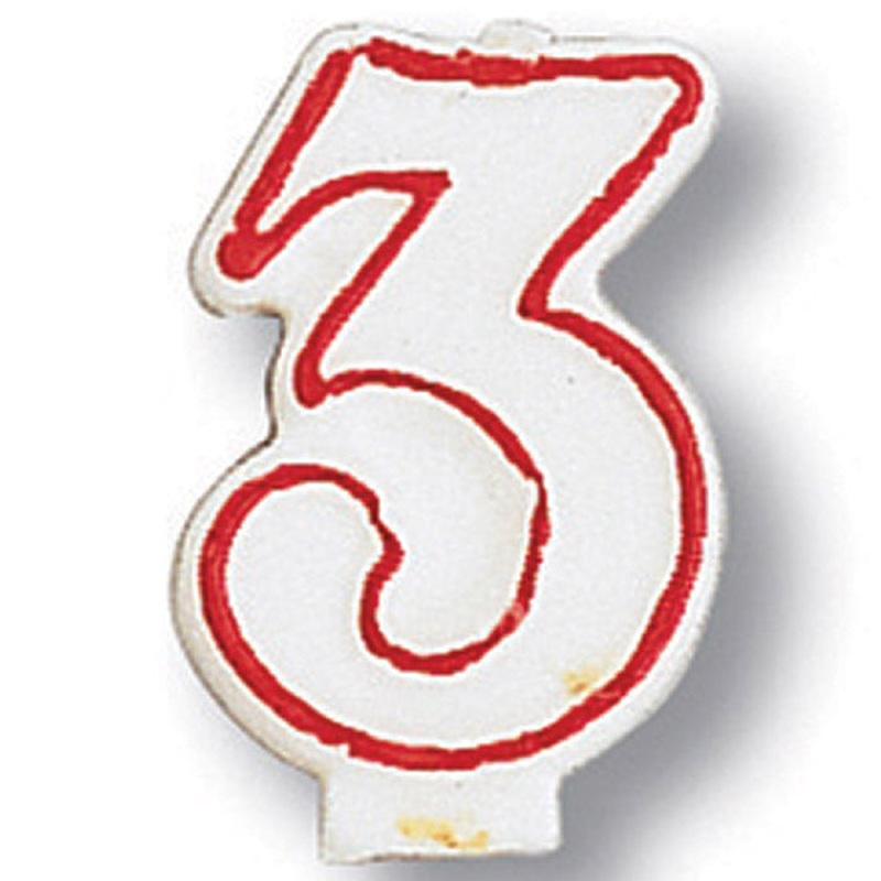 Bulk Pack of 5 #3 Candles