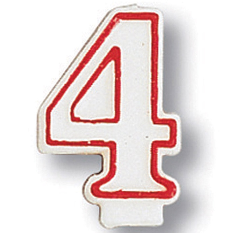 Bulk Pack of 5 #4 Candles