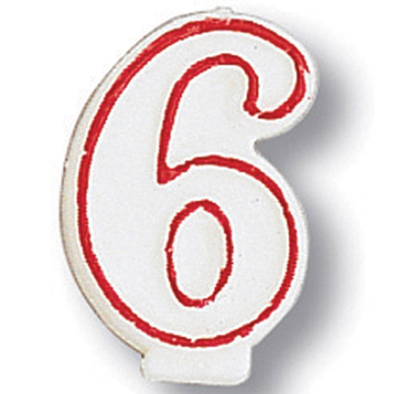 Bulk Pack of 5 #6 Candles
